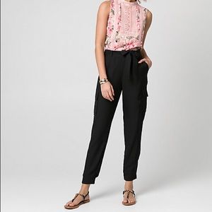 Le Chateau Highwaisted Crêpe de Chine Cargo Pant